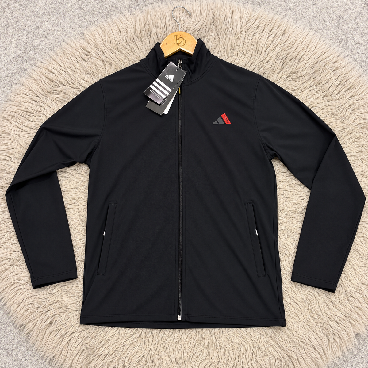 Men’s Premium Black Sports Jacket – Full-Zip Athletic Track Top